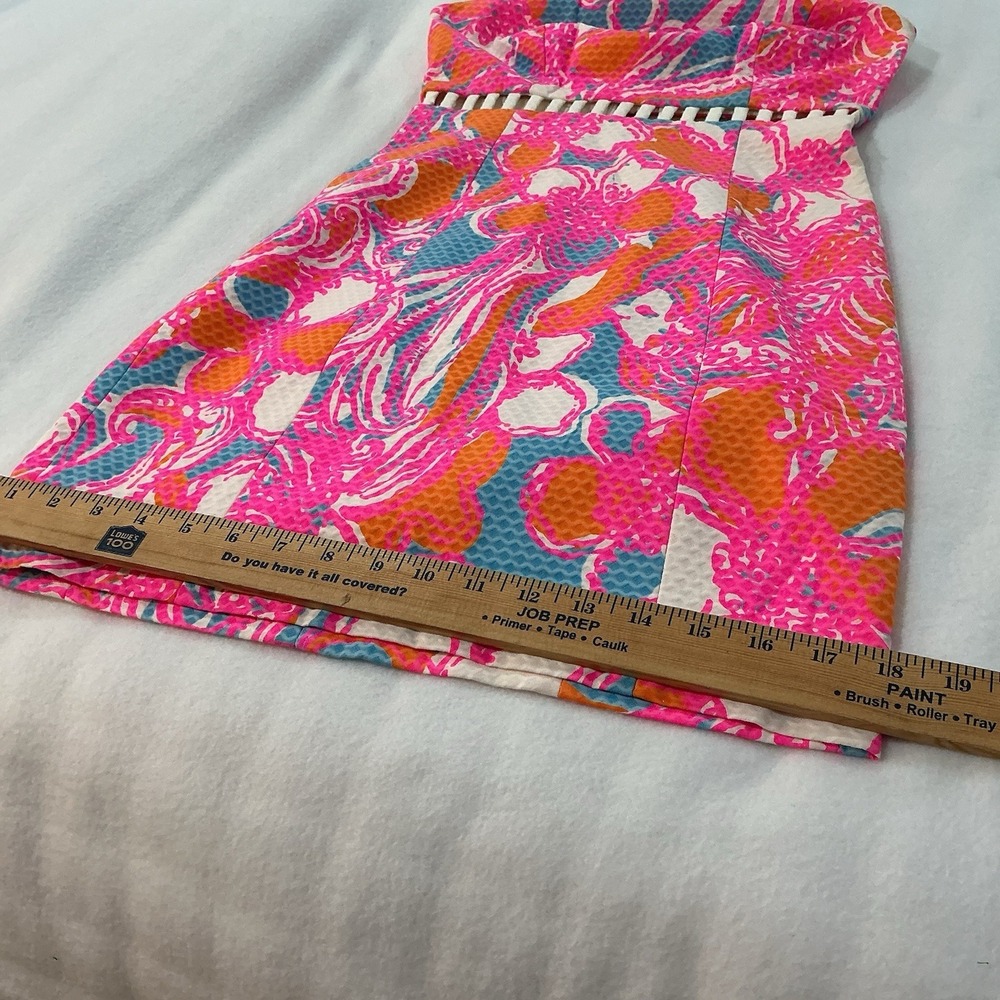 Lilly Pulitzer Iggy Dress Shorely Cut Out Detail Size 00 Resort Cruise Beach - Picture 8 of 14